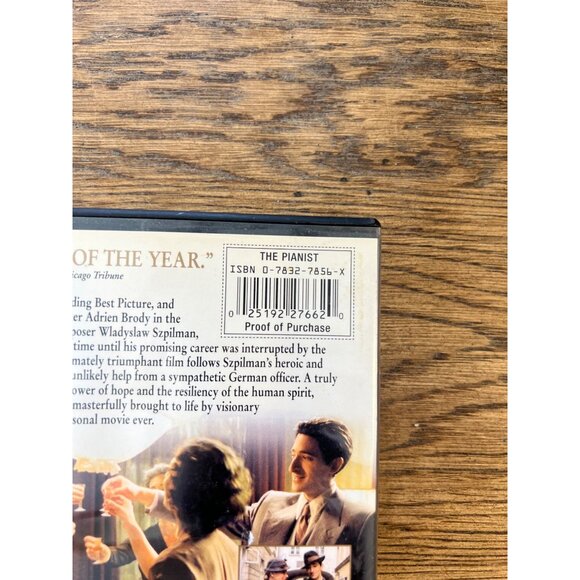 The Pianist 2002 DVD Widescreen Adrien Brody WWII Drama Roman Polanski Pre-Owned - Picture 3 of 4
